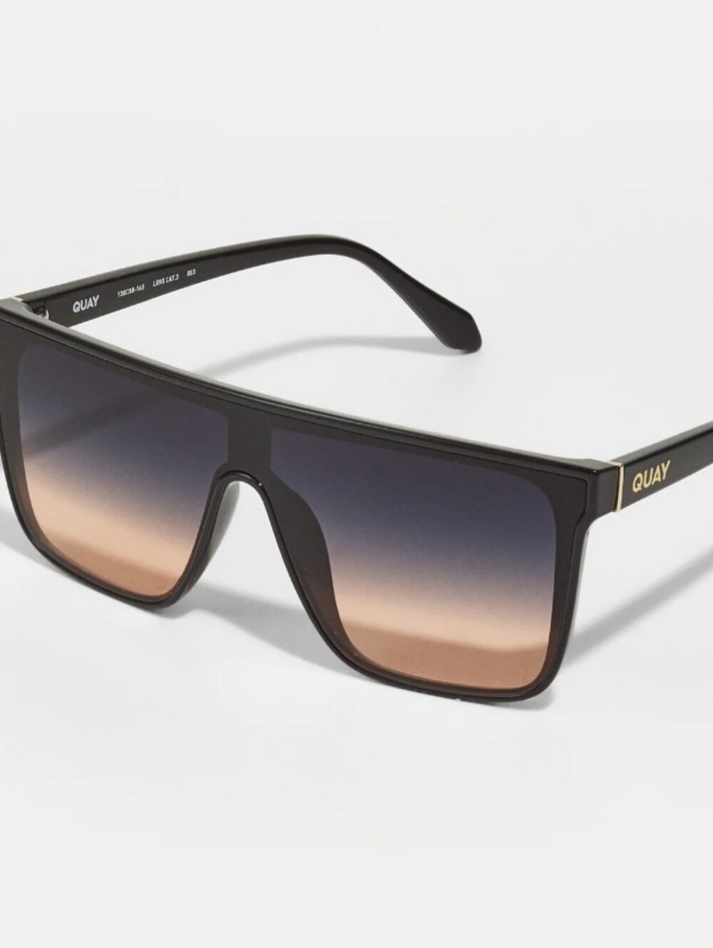 Quay Australia Nightfall Shield Sunglasses-‎ Brown/Coral Fade